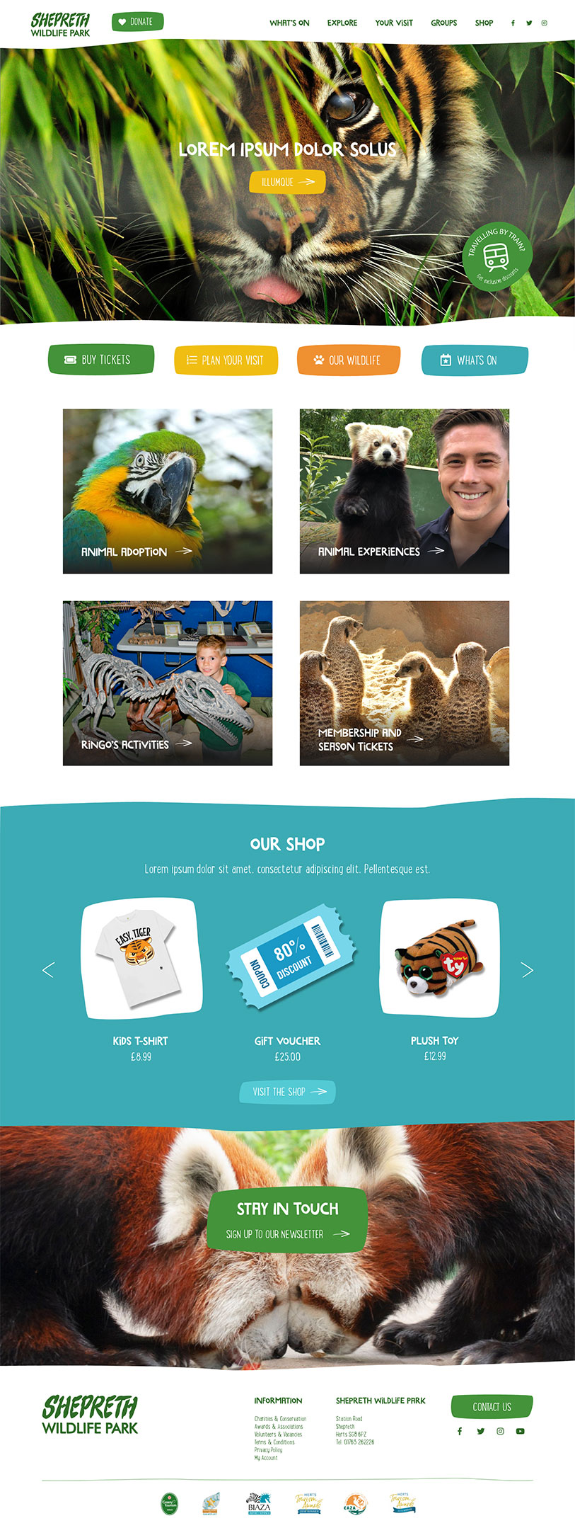 Shepreth Wildlife Park Homepage